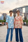 Ossm Style 198 Cotton Printed Casual Ladies Short Top Collection